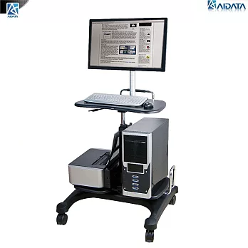 aidata 3合1移動式桌上型電腦/筆電/LCD螢幕桌(附支架)-LPD303P