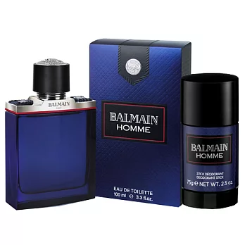 【BALMAIN】軍裝搖滾男性淡香水100ml(加贈體香膏75g)