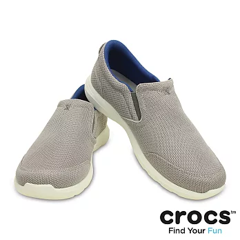 Crocs - 男 - 塞爾王酷網便鞋 -39烟灰/白色