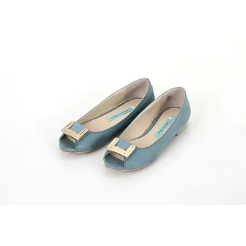Lebunny Bleu 韓國藍兔子經典熱銷平底魚口鞋4S6淺藍色