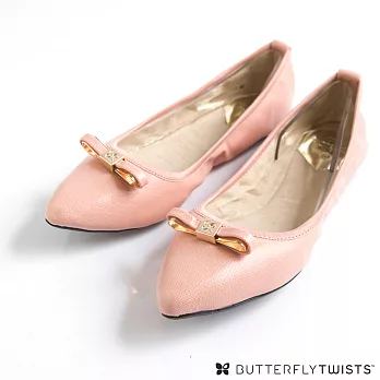 【BUTTERFLY TWISTS】ISOBEL可折疊扭轉芭蕾舞鞋5淡粉紅
