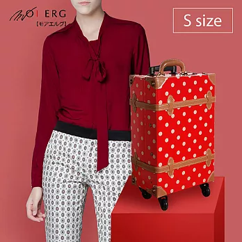 【MOIERG】Polka Dots復古水玉假期combi trunk (S-17吋) Red