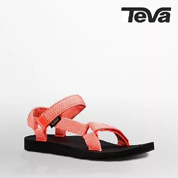 TEVA 女 ORIGINAL UNIVERSAL織帶涼鞋(泥灰珊瑚)US - 05