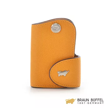 【BRAUN BUFFEL】.德國小金牛 - BADI巴迪系列蜥蜴紋單鎖包 -番紅花黃