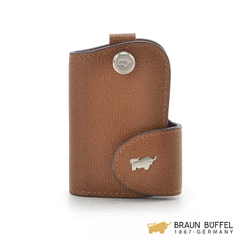 【BRAUN BUFFEL】.德國小金牛 - BADI巴迪系列蜥蜴紋單鎖包 -紅棕色