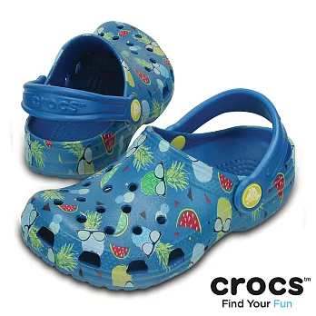 Crocs - 童 - 經典鳳梨寶寶小克駱格 -21天青藍色