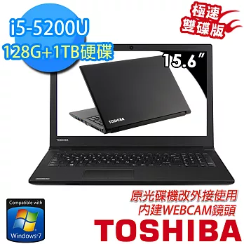 ★升級版★TOSHIBA R50 15.6吋【1TB+128GSSD+8G記憶體】i5-5200U win7專業版 高效筆電(02C01T)★贈光碟機外接盒