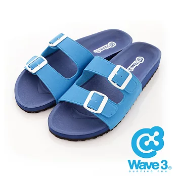 WAVE 3 (男) - 暖男系 雙扣健康大底拖鞋 - 藍M藍