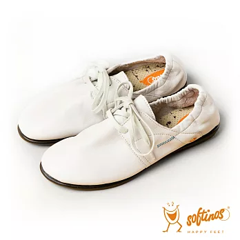 Softinos(女) 波希米亞180度可彎式軟式便鞋- 沙白色36沙白