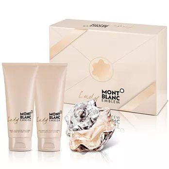 MONTBLANC 萬寶龍 女性淡香精禮盒(淡香精75ml+沐浴精100ml+身體乳100ml)