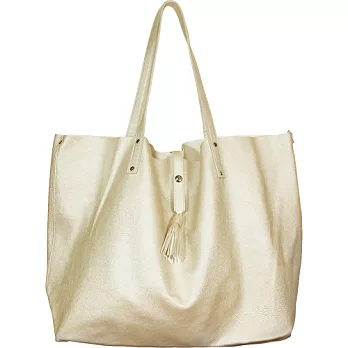 超V香檳色流蘇包