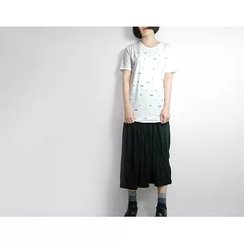 I . A . N Design 日.月.星辰.山.河 中性版 長版短袖 有機棉 Organic CottonS白色