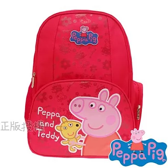 【佩佩豬/粉紅豬Peppa Pig】精緻護脊後背書包(好朋友款)