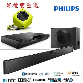 *好禮雙重送*PHILIPS 飛利浦Soundbar 無線重低音喇叭組 HTL6140