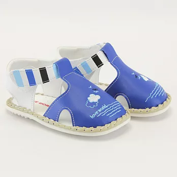 【愛的世界】LW泛舟冠軍寶寶鞋／學步鞋／13~15CM-台灣製-13藍色