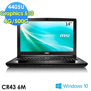 msi微星 CR43 6M-014TW 14吋 Pentium 4405U WIN10 文書筆電