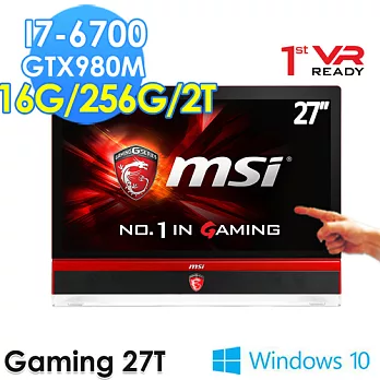 【msi微星】Gaming 27T 6QE-007TW 27吋 i7-6700 GTX980M(觸控電競AIO)