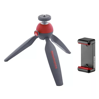 Manfrotto PIXI Smart (MKPIXICLAMP) 萬用夾 輕巧迷你腳架/紅色