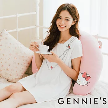 Gennie’s奇妮 Hello Kitty Bling項鍊印花散狀上衣-白M白M