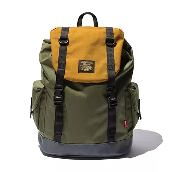 韓國包袋品牌 THE EARTH - BRICK RUCKSACK (MURSTARD) 基本系列 防潑水尼龍後背包 (芥末黃)