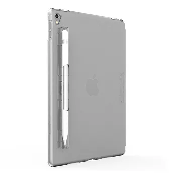 SwitchEasy CoverBuddy iPad Pro 9.7吋 保護背蓋(含可拆式Apple Pencil 筆夾)-霧透白