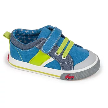 【See Kai Run】Sneakers-SKR經典帆布鞋-藍與綠7