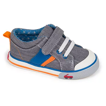 【See Kai Run】Sneakers-SKR經典帆布鞋-藍與灰7