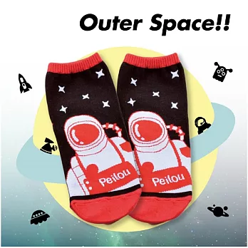 【Outer Space】太空人短襪(3入)15-18CM