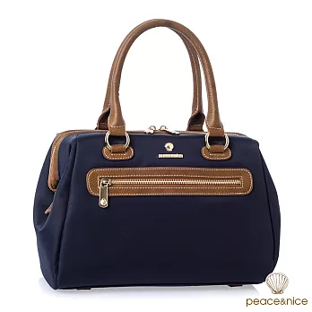 【PEACE&NICE】真皮黛安娜醫生口金波士頓包(魅深藍)