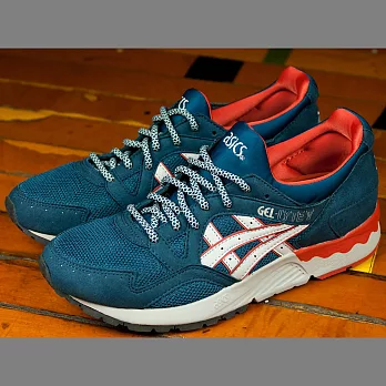 【GT Company】Asics Gel-Lyte V 亞瑟士路跑慢跑鞋男段 7.5藍橘白