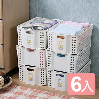 《真心良品》大木匠手提收納整理盒6入