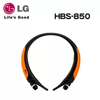 LG Tone Active IPX3 防水濺運動藍牙頸掛耳機HBS-850+新上市限量LG原廠棉麻手提袋亮橘