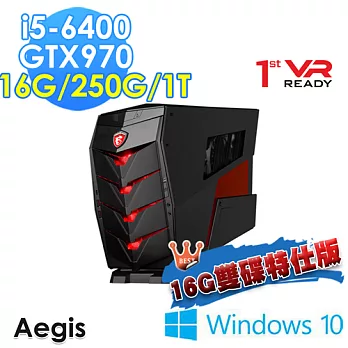 【msi微星】Aegis-011TW i5-6400 GTX970 WIN10(16G雙碟特仕版)