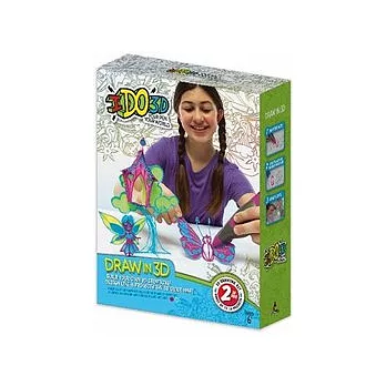 代理 IDO3D愛塗鴉3D筆 - 基本組 蝴蝶：紅色x1、綠色x1