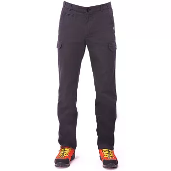 【hilltop山頂鳥】男款HITEC輕量吸濕快乾抗UV合身長褲S07M99-32黑