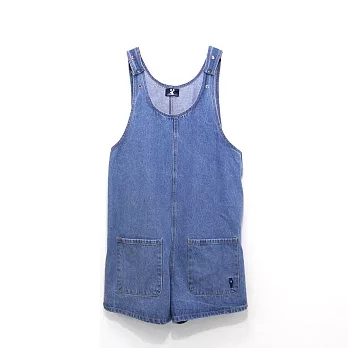【U】American bluedeer - 連身牛仔吊帶褲FREE - 藍色