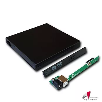Awesome筆電升級專家 筆電外接光碟/硬碟盒套件-AWD-1B