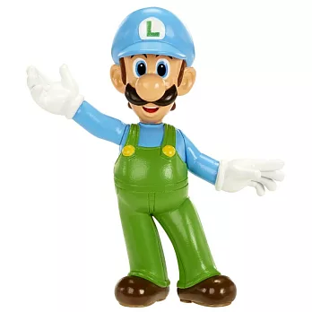 任天堂系列 2.5吋 限量可動公仔 1代 超級瑪莉歐 Ice LUIGI 冰路易