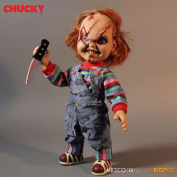 代理 Mezco toyz 15吋 鬼娃恰吉 恰奇 Chucky 有音效會說話