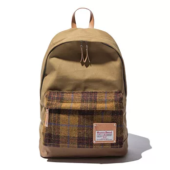 韓國包袋品牌 THE EARTH - DAYPACK (MUSTARD) HARRIS TWEED 系列 後背包 (芥末黃)