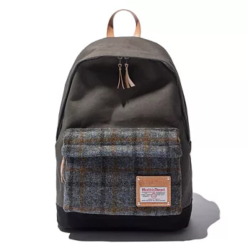 韓國包袋品牌 THE EARTH - DAYPACK (GREY) HARRIS TWEED 系列 後背包 (灰)