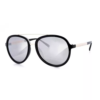 TX 經典復古 時尚款 太陽眼鏡 965 黑框/白水銀