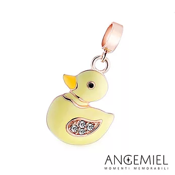 Angemiel安婕米 925純銀珠飾 Dream童話系列 黃色小鴨 吊飾