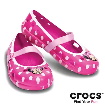 Crocs - 童 - 米妮琦莉輕便鞋PS -24糖果粉/肉粉色