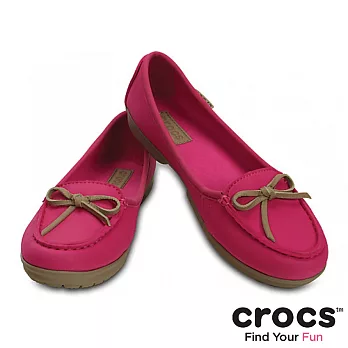 Crocs - 女款 - 女士卡樂彩芭蕾輕便鞋 -36糖果粉/滾草棕色