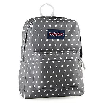 JanSport 校園背包(SUPER BREAK)-灰點點