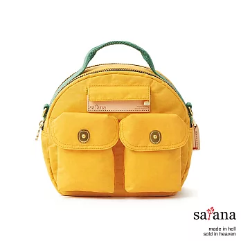 satana - Mini輕旅行後背包/保齡球包 - 琥珀黃