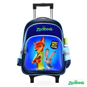 【動物方城市】鋁合金拉桿書包(2色可選)藍色