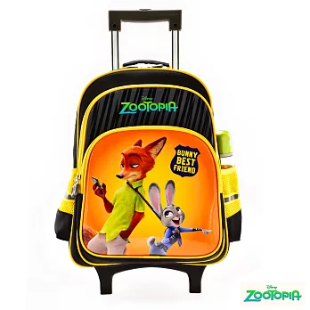 【動物方城市】鋁合金拉桿書包(2色可選)黑色