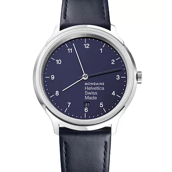 MONDAINE 瑞士國鐵設計系列限量腕錶-海軍藍/40mm